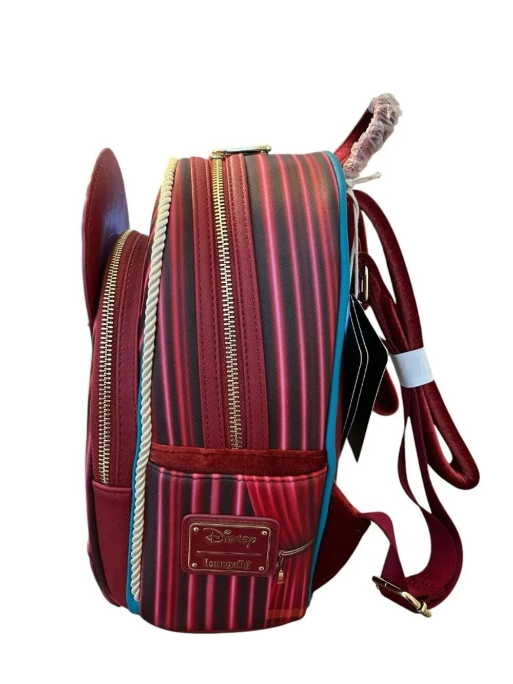 Loungefly Disney Snow White Evil Queen Peacock Throne Mini Backpack Velvet NWT